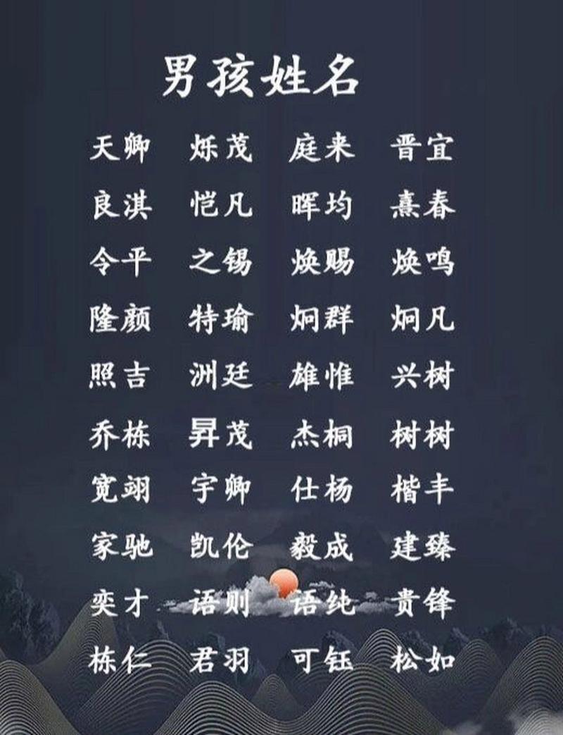 王姓简单大气名字