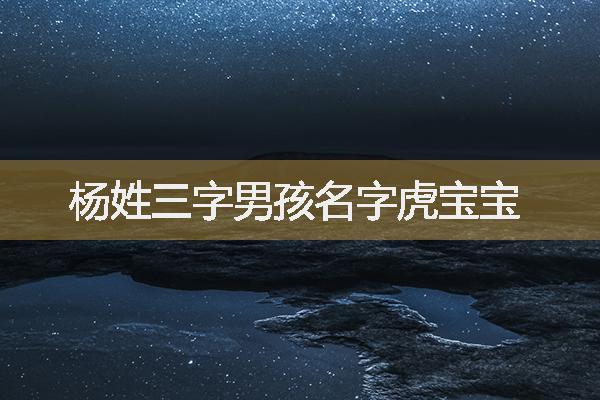 熊姓虎宝宝取名