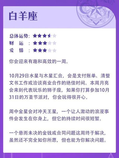 星座运势指南及注意事项（下）探索十二星座的未来趋势与生活智慧