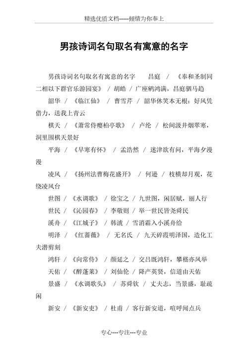 诗意id名字大全