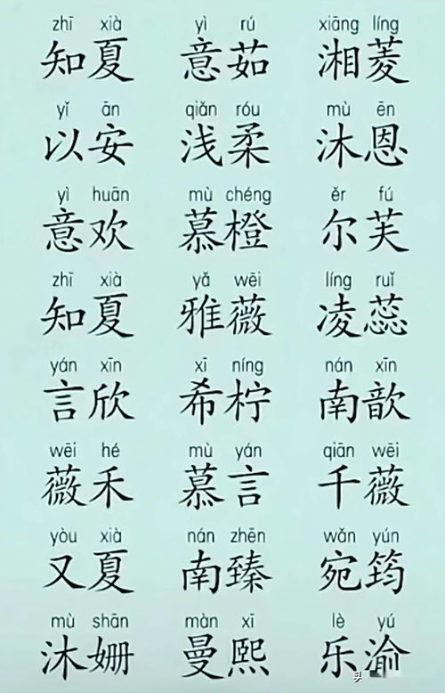 徐姓女孩名字优雅大气