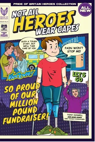 男孩被严重虐待,双腿被截肢,被称为慈善事业的“英雄”